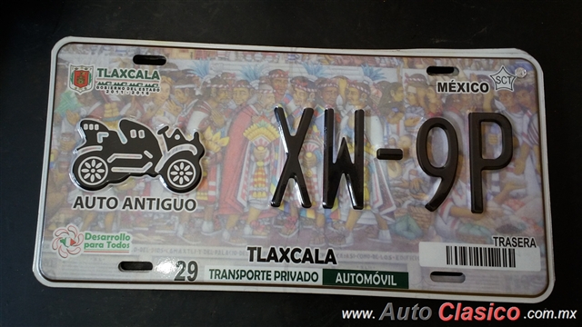 Placas De Auto Antiguo Placas Y Portaplacas