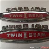 ford pick up twin i beam 1960 a 1973 emblemas laterales  originales completos