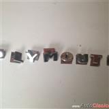 plymouth 1958 letras de cajuela originales