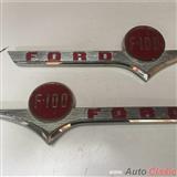 ford 1956 pick up f100 emblemas originales laterales
