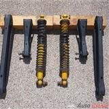 4 rear suspension arms and their 2 shock absorbers for chevrolet ss or coupe 1970-1971