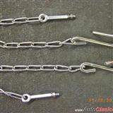 chevrolet cadenas de batea de acero inoxidable para modelos 1940 - 1987                                                                                                                                 