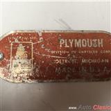 PLYMOUTH 1946 A 1955 PLACA ORIGINAL DE PUERTA