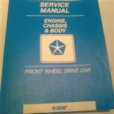manual de manto. y servicio del motor,chasis y carrocería,de modelos 1988 de chrysler                                                                                                                   