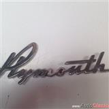plymouth 1953 letra de cajuela original