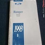 manual del  conductor  de  la  ford ranger  pickup 1993                                                                                                                                                 