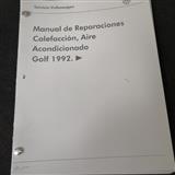 manual de  reparaciones  calefaccion ,aire acondicionado. del  vw golf 1992                                                                                                                             