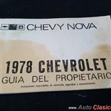 Manual De Instrucciones  Del Conductor Para El Chevrolet 1978 Chevy Nova