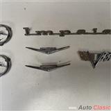 chevrolet impala 1967 emblemas de costado y laterales originales                                                                                                                                        