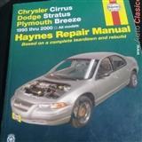 manual  de manto. y servicio del chrysler cirrus , dodge stratus y plymouth breeze 1995 al 2000                                                                                                         