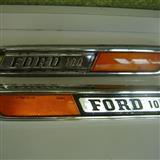 ford 100  pick up 1968 a 1972 emblemas laterales originales izquierdo y derecho