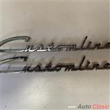 ford customline 1954 a 1955 letras originales