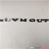 plymouth 1964 a 1966 letras de cofre o cajuela
