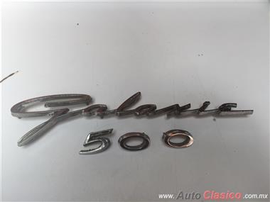 FORD GALAXIE 500 1962 ORIGINAL LETTER EMBLEM SIDE