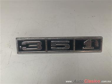 FORD MUSTANG 1969 TO 1970 ORIGINAL 351 ENGINE EMBLEM