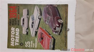 Revista Motor Trend Octubre 1963 Vintage Raro Nuevos 1964