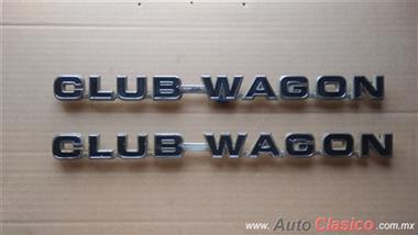 Emblemas Club Wagon De Ford Econoline De Los 70Tas Y 80Tas