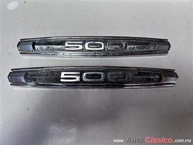 FORD FAIRLANE 500 1967 EMBLEMAS DE SALPICADERA TRASERA ORIGINALES