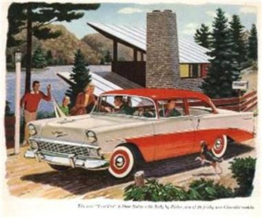 1956 Chevrolet BEL AIR 2  PUERTAS CON POSTE Sedan