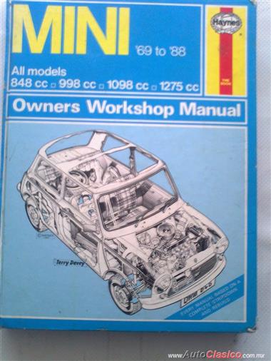Manual De Manto. Y Servicio MINI De Los Modelos 1969 A 1988 Cel. 5541399617