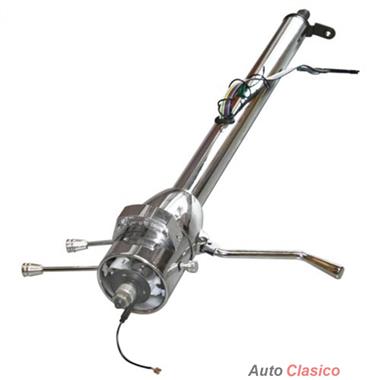 32" Universal Steering Column, Automatic or Standard, No Ignition, Chrome