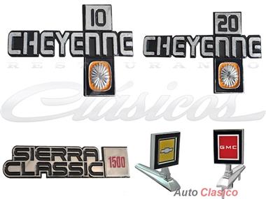 Cheyenne 10, Cheyenne 15, Cheyenne 20, Customo Deluxe 15 Emblems