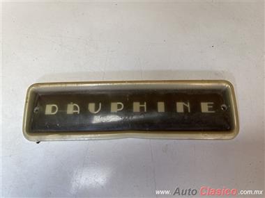 RENAULT DAUPHINE , GORDINI EMBLEMA DE TABLERO ORIGINAL