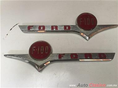 FORD 1956 PICK UP F100 EMBLEMAS ORIGINALES LATERALES