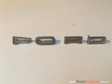 FORD GALAXIE 1966 ORIGINAL CHEST LETTERS