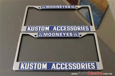 Porta Placas De Mooneyes En Color Azul- Kustom!