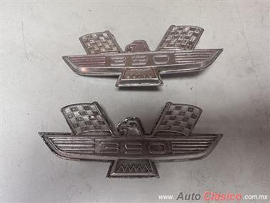 FORD MERCURY MUSTANG FAIRLANE GALAXIE 500 1962 A 1968 EMBLEMAS DE SALPICADERA 390