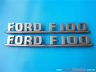 Emblemas Ford F 100 Camioneta Clasica F-100 Originales
