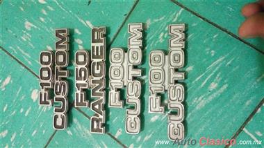 Emblemas F100 Custom Ford 73-79