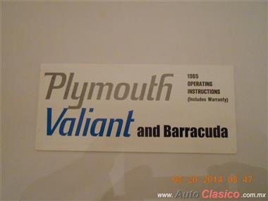 Manual De Propietario Barracuda 1965