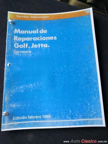 Manual De Reparaciones Golf Jetta, 1989 Carroceria