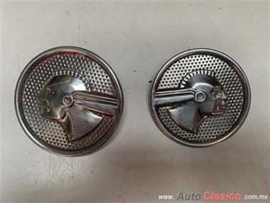 PONTIAC 1951 A 1953 EMBLEMAS LATERALES ORIGINALES RH Y LH