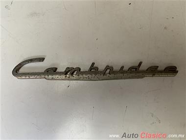 DODGE PLYMOUTH 1950 TO 1954 ORIGINAL CAMBRIDGE LETTER