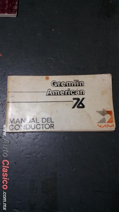 Manual Del  Conductor De Gremlin American  1976