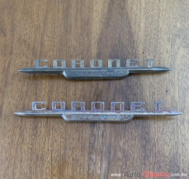 1949 1950 DODGE CORONET FENDER EMBLEMS