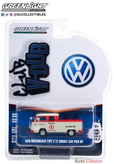 Greenlight Club V-Dub 1976 Volkswagen Type 2 T2 Double Cab Pick Up - Texaco