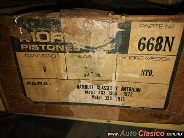 Pistons 668 Std Rambler 232 (65-72) and 258 (73)