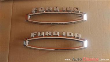 Emblemas Laterales Ford F100 Del 61-66