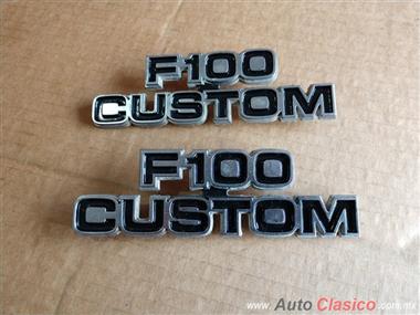 Emblemas Laterales Ford F100 Custom Del 73-79