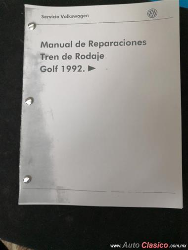 Manuel de réparation du train de roulement VW Golf 1992