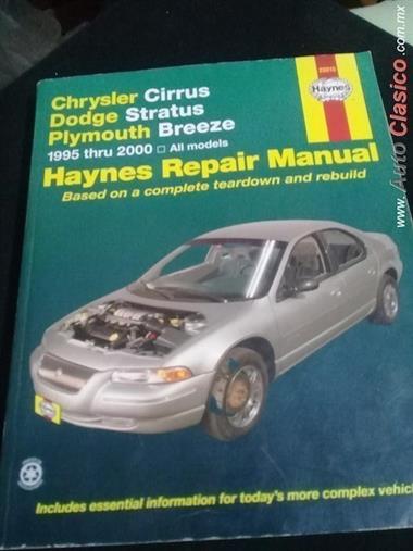 Manual  De Manto. Y Servicio Del Chrysler Cirrus , Dodge Stratus Y Plymouth Breeze 1995 Al 2000