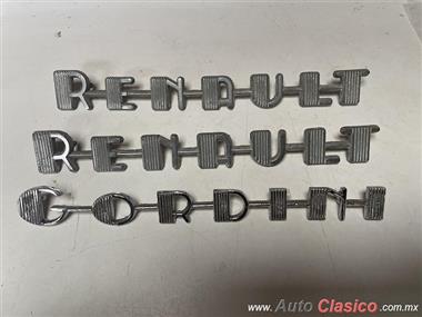 RENAULT GORDINI LETTRES D’OCCASION D’ORIGINE