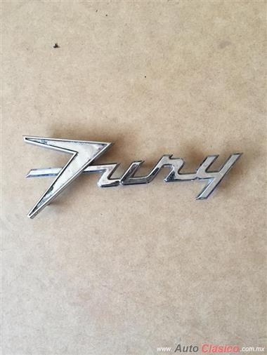 EMBLEMA DE SALPICADERA PLYMOUTH FURY 1958