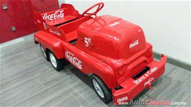 Camión De Pedales Antiguo Doble Coca Cola Muy Raro Hermoso
