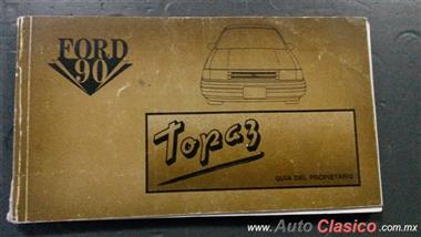 Manual Del Propietario Del Ford Topaz 1990