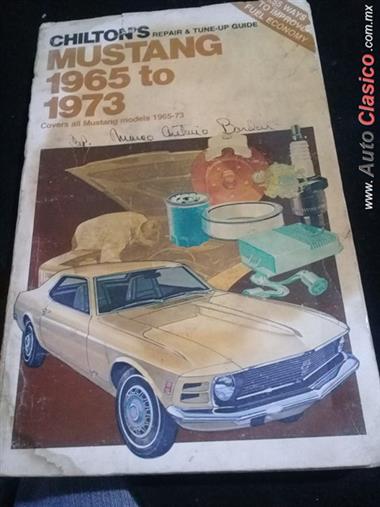 Manual De Manto. Del Ford Mustang Para Modelos  1965 Al 1973